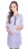 MijaCulture - 2 in1 Maternity & Nursing / Breastfeeding 100% Cotton Nightdress 4016/M31 Light Grey